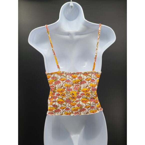 Urban Outfitters floral ladies tank Size medium whimsigoth fairy ethereal beachy - Picture 2 of 5